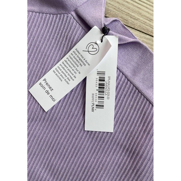 New The Drop Women's Brunia Halter Mini Sweater Dress Lavender Size XS - Picture 8 of 10